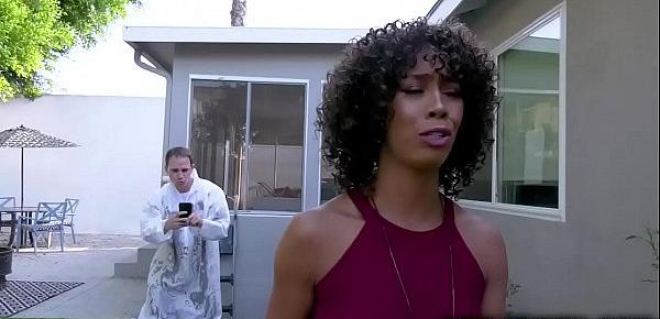  Beautiful black MILF Misty Stone and her horny white neighbor Brad Hart enjoyed in an afternoon intense hardcore sex.